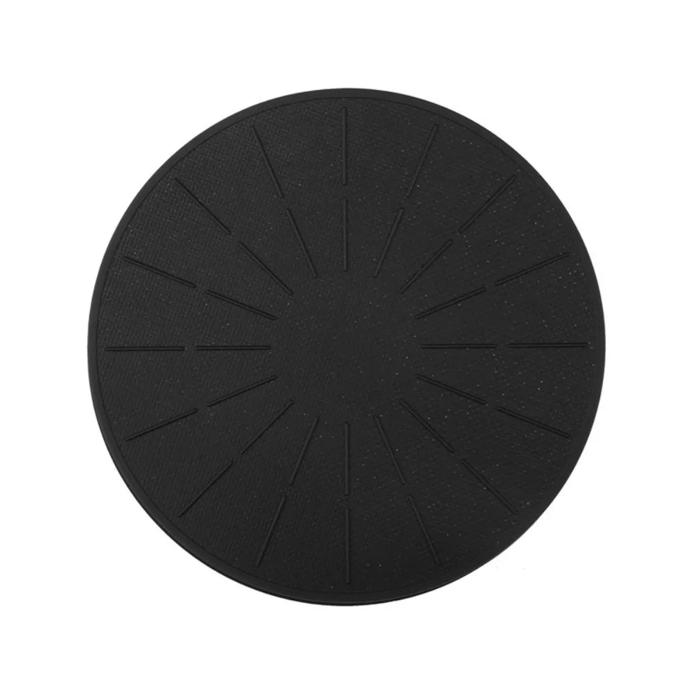 tapis protection induction noir rayures radiales résistant chaleur antidérapant silicone verre moderne