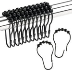 boucles rideau or noir blanc moderne adhésif set accessoire métal 12pcs visible track