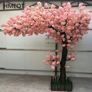 fleur artificielle arbre cerisier rose fleurs étoiles tronc marron décor japonais intérieur pot mousse