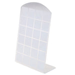 porte boucles d'oreilles moderne velours noir blanc grille perforations pieds boucles d'oreilles.storage organizer
