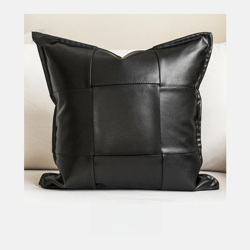 housse coussin motif floral moderne beige noir maison hospitalière respectueux environnement non toxique polyester