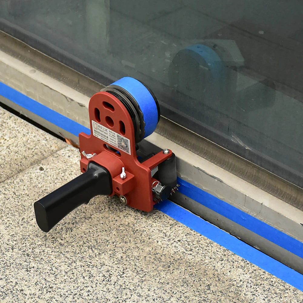 machine coller industrielle rouleau colle poignée outil rénovation rouge noir bleu mat