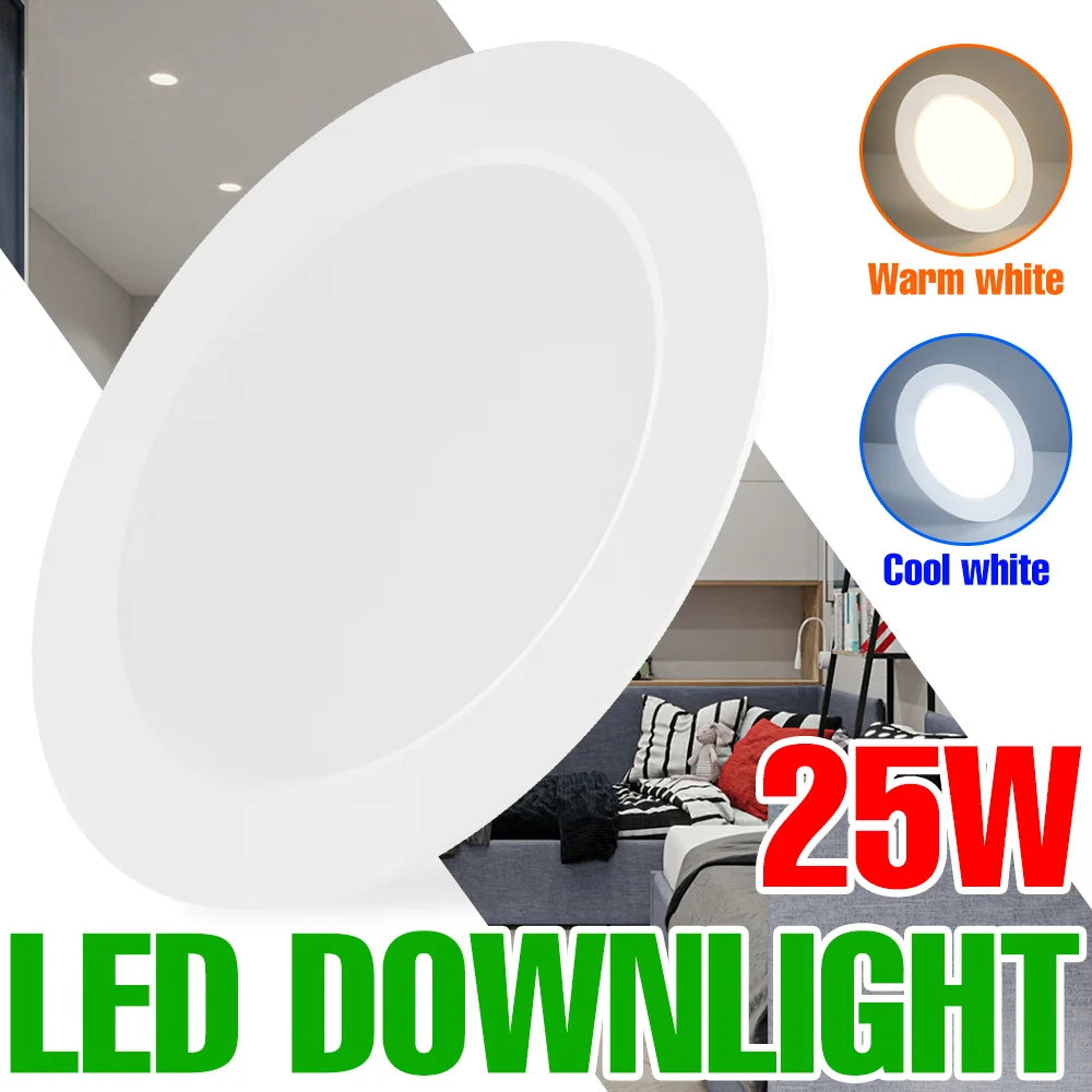 Downlight led blanc moderne encastrable 220v 5w 10w 15w 20w 25w cold white