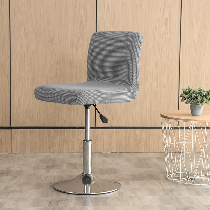 Housse de chaise de bar en ivoire pour ambiance chaleureuse