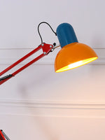 lampe sol led rouge bleu moderne industriel clips métalliquesTouchable Interrupteur Haut Bas couleurs changeables