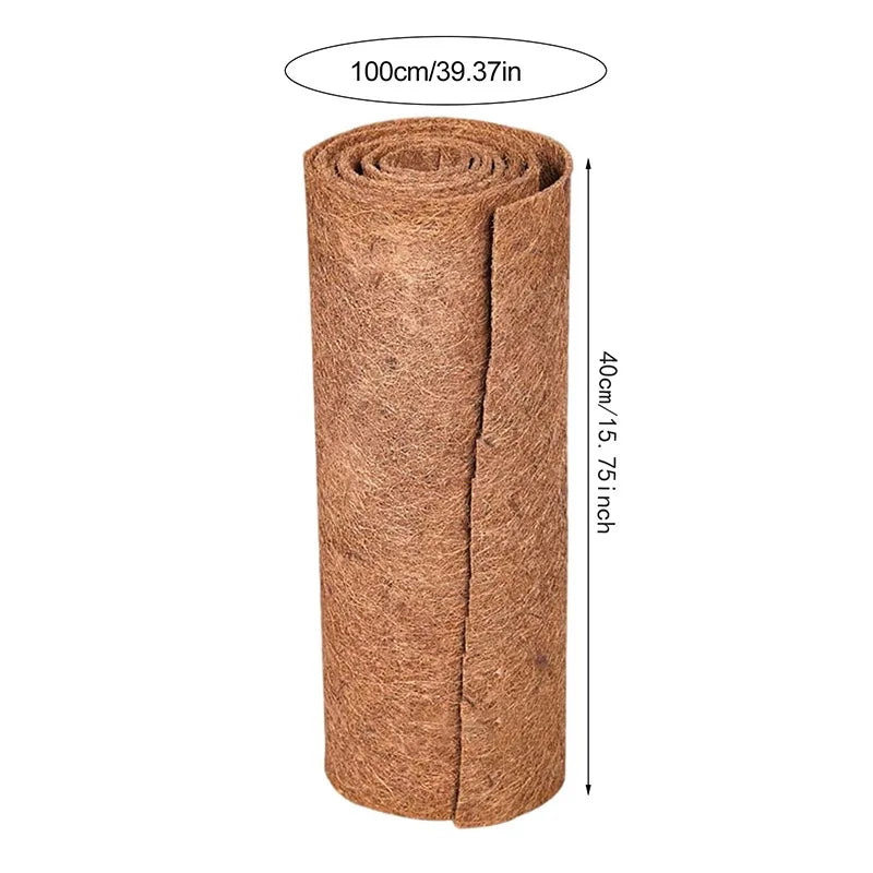 tapis coco naturelle texture fibreuse marron clair rustique décoration intérieure cage animal pot fleur