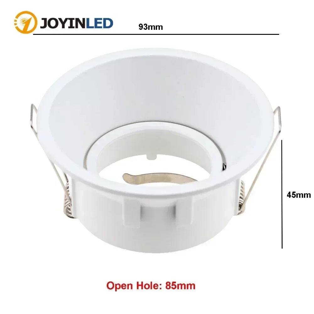 projecteur led noir blanc rond anneaux moderne 93mm diametre 45mm hauteur