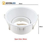 projecteur led noir blanc rond anneaux moderne 93mm diametre 45mm hauteur