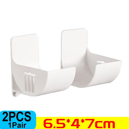 porte sacs poubelle mural adhésif blanc moderne réutilisable plastique rangement cuisine 7cm 6.5cm 4cm