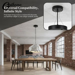 suspension lumineuse minimaliste noir blanc mat pièces fixation câbles durable résistant