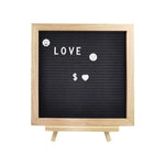 Tableau d'affichage en bois noir avec citation