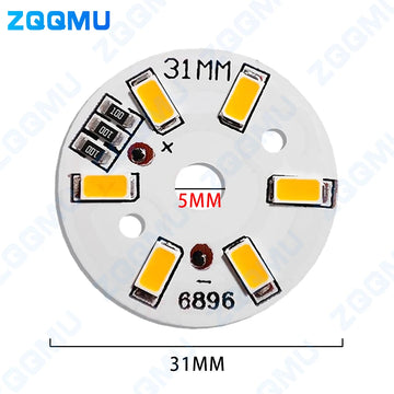 plaque led circulaire 3w blanc chaud 31mm diodes smd5730 usb alimentée 3000k 6000k modernes