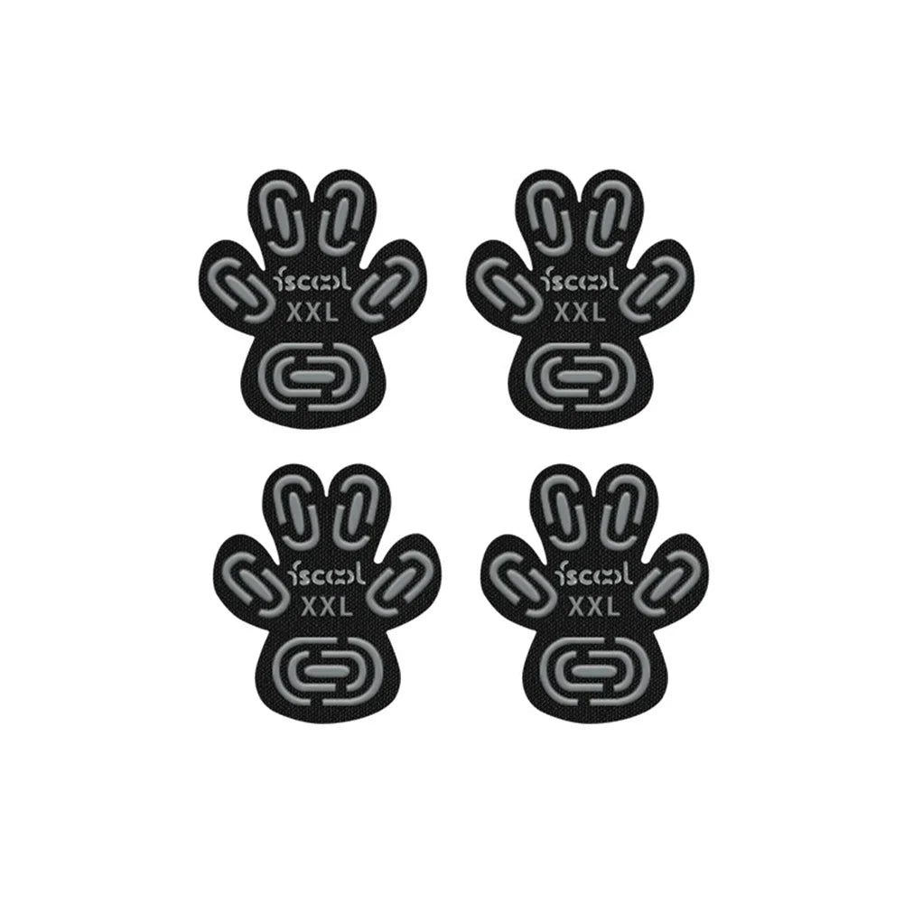 protège pattes chiens adhésifs noirs motifs modernes taille xl 2xl