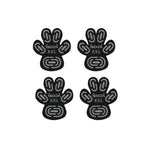 protège pattes chiens adhésifs noirs motifs modernes taille xl 2xl