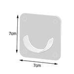 crochet mural adhésif blanc bleu moderne 2pcs 4pcs 6pcs 8pcs transparent uni salle bains