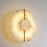 lampe murale moderne marbre blanc gris doré éclairage chambre salon étude entrée
