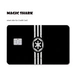étui carte bancaire star wars logo noir rouge adhésif moderne stylisé billets protection porte