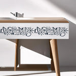 stencils réutilisables blancs motifs géométriques modernes peinture diy