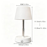 lampe table led rechargeable blanc moderne commande tactile étude camping chambre coucher portable usb