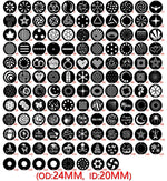 disque tampon noir géométrique moderne éclairage scène dj discothèque fond photo