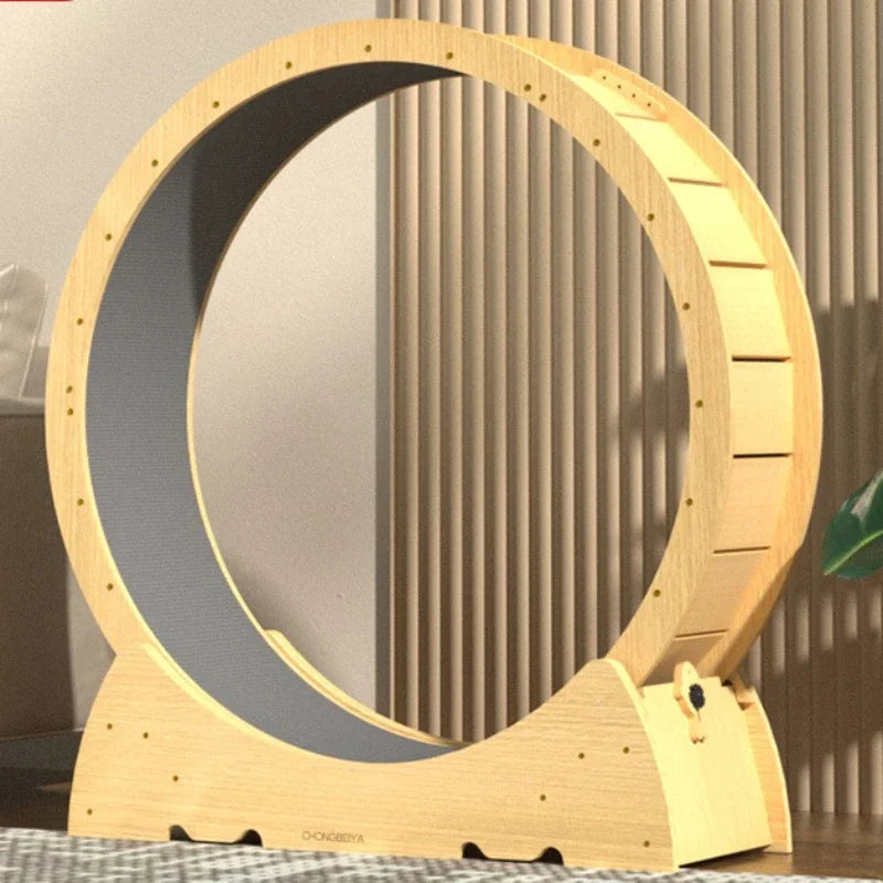 roue d'exercice hamster bois naturel moderne taille XL