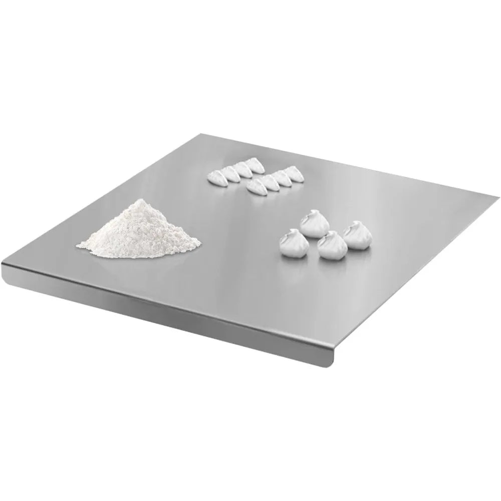 planche découper acier inoxydable moderne 50cm préparation cuisine minimaliste