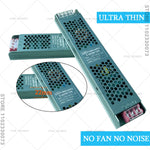 alimentation led ultra fine 12v 24v 5a 12a 60w 100w 200w 300w 400w vert