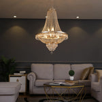 lustre led cristal argenté doré élégant transparentes facile certification ccc cqc echangelight