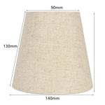 lampe table moderne beige texture lin opale fixations ruban bleu doré decoration intérieure
