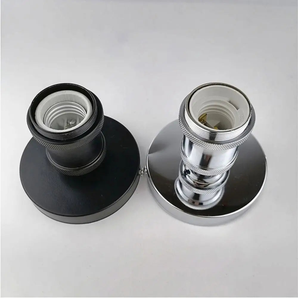 socle lampe moderne noir cuivre argent doré mat métal vis câbles électrique