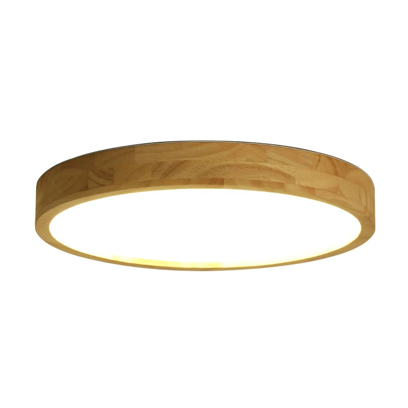lampe moderne bois blanc texture naturelle éclairage quotidien led montée surface