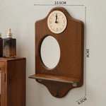 décoration murale bois rustique horloge miroir porte clés animaux plantes vintage