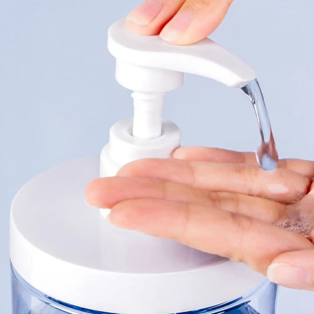 distributeur savon liquide 500 1000 ml pompe bouteille transparent moderne rechargeable