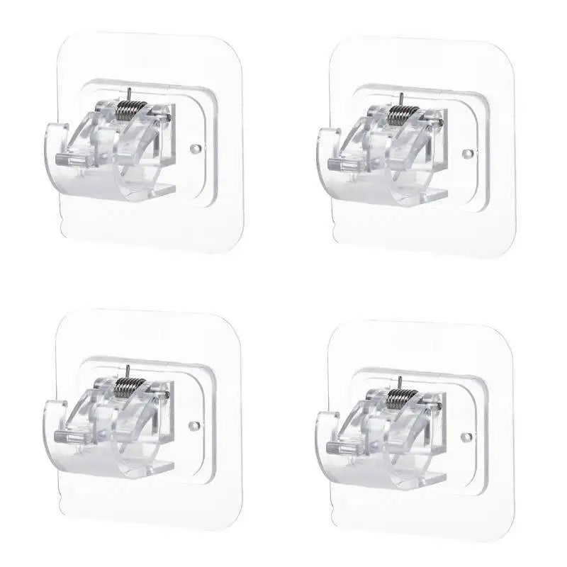 tringles rangement blanc clips moderne quincaillerie décoration fenêtre plastique pratiqueintérieur stockage organisateur domestique