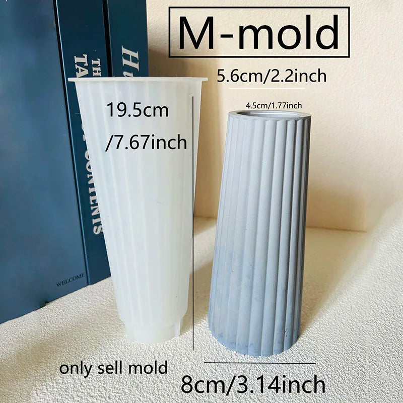 vases silicone rayés blanc gris jaune rose pâle moderne minimaliste