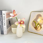 décoration mariage orchidées artificielles soie rouge blanc jaune moderne intérieur anniversaire baby shower