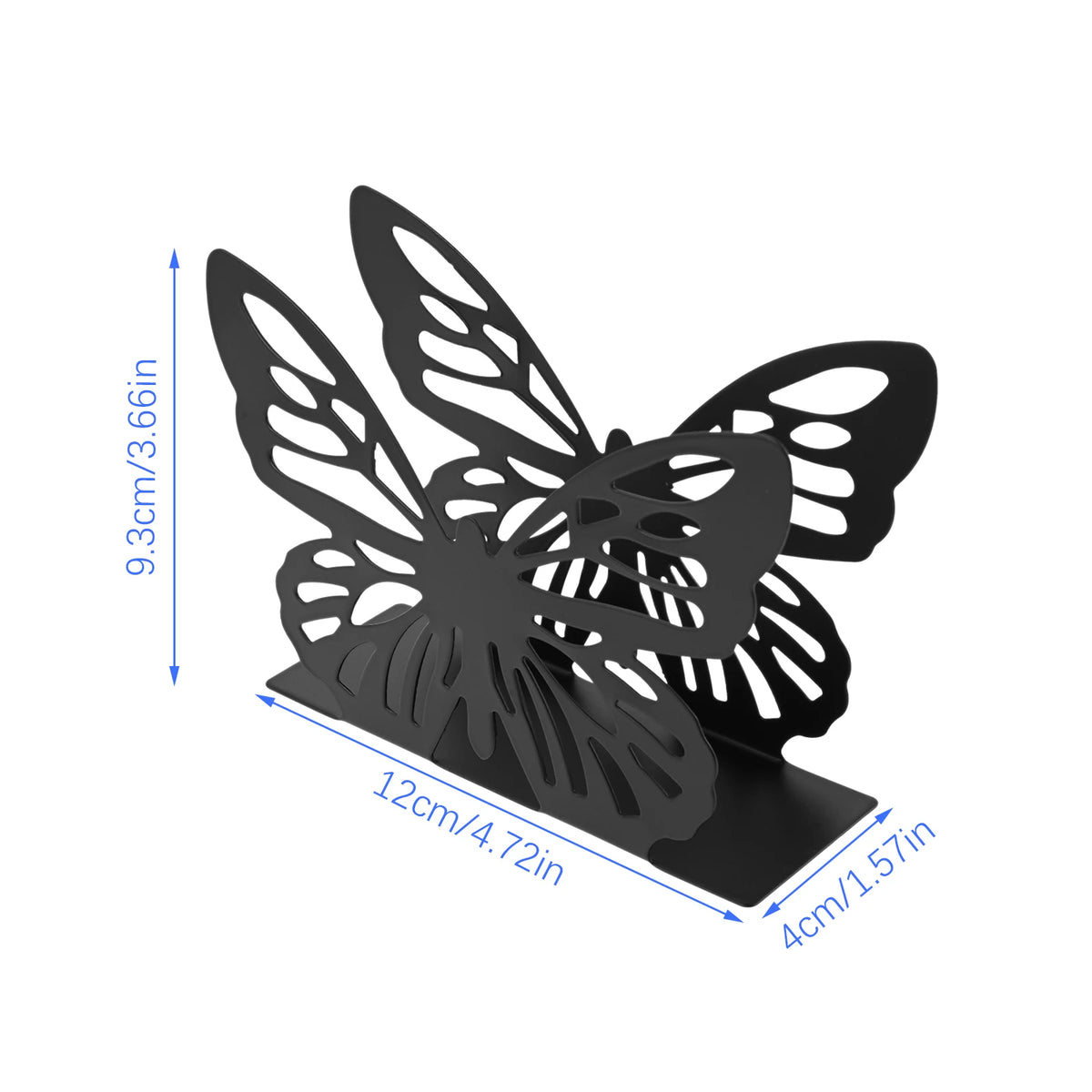 porte serviettes moderne noir bois papillon cœur clips plateau minimaliste