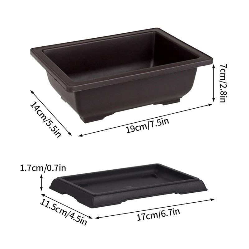 pot plante jardin extérieur marron moderne grille drainage fleurs succulentes bonsaï