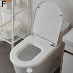 coussin toilette confortable vert bleu rose clips plastique souple pratique washable