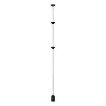 lampe suspension contemporaine marbre noir sources lumineuses 11 15w led noire dorée