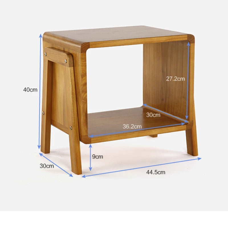 rangement meuble bois moderne tabouret empilable entrée chaussures stockage