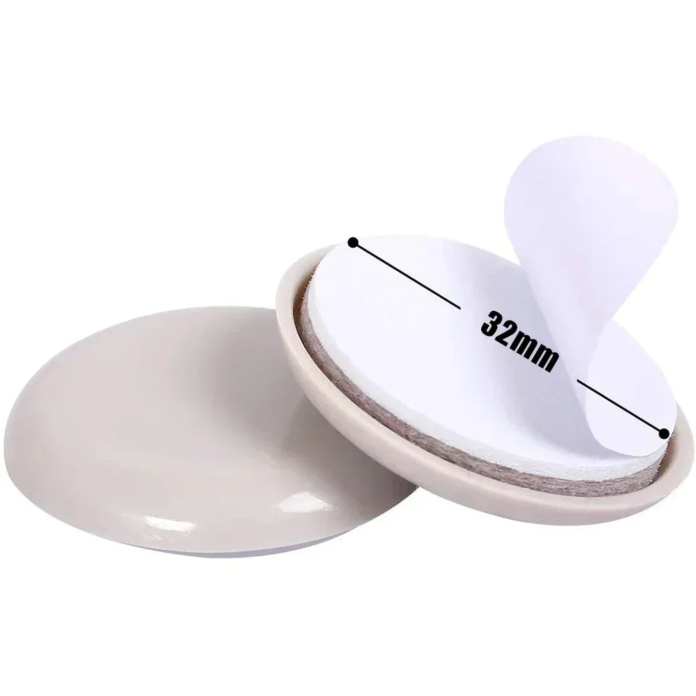 protections pieds meubles beige rondes adhésives set utilitaire 16 pieces 25mm 32mm 38mm