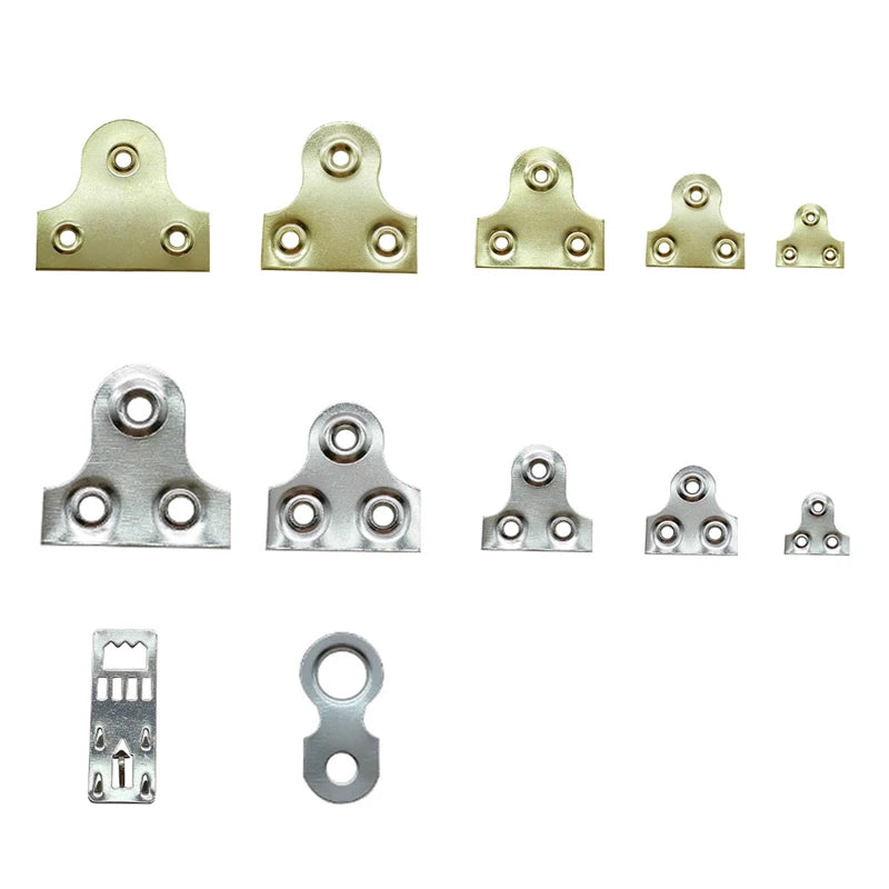 clips suspension doré argenté moderne bricolage travail métaux fixations invisibles cadres photo