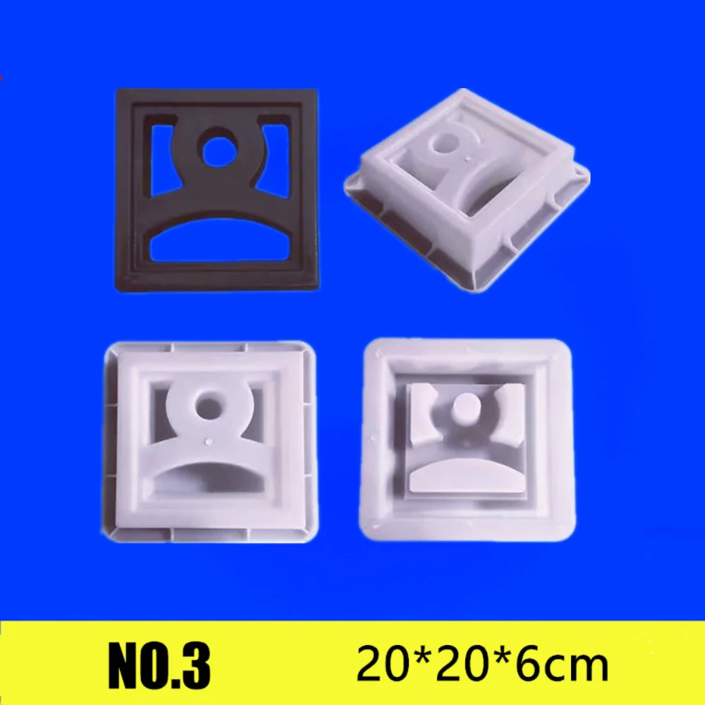 moule décoration extérieure plaque moderne motifs géométriques variés plastique réutilisable grès clair foncé