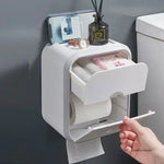 distributeur papier toilette moderne minimaliste adhésif blanc vert grille rétro