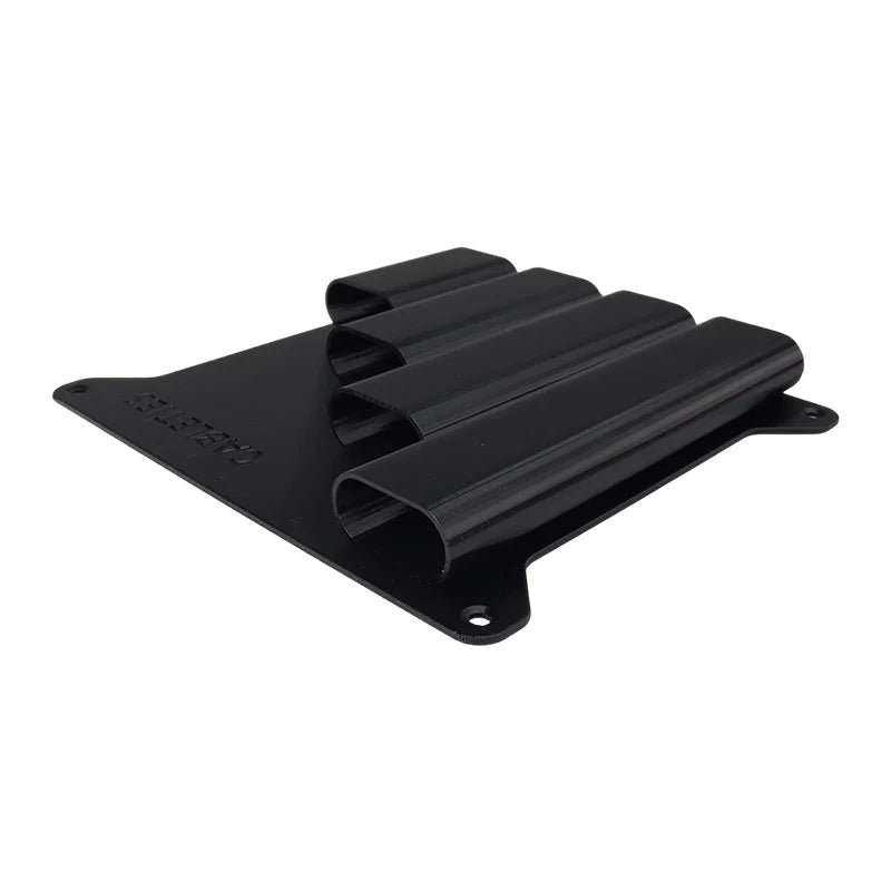 organisateur mural câbles zip ties rangement outils noir industriel minimaliste