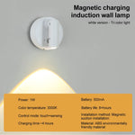 lampe murale led rechargeable aimant magnétique tactile beige noir moderne minimaliste