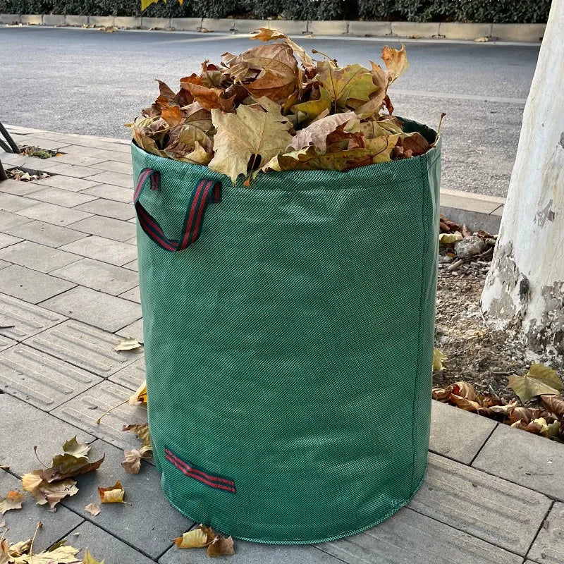 sac feuilles jardin 120L 128L 200L 300L 400L 500L vert PP anti splachement réutilisable