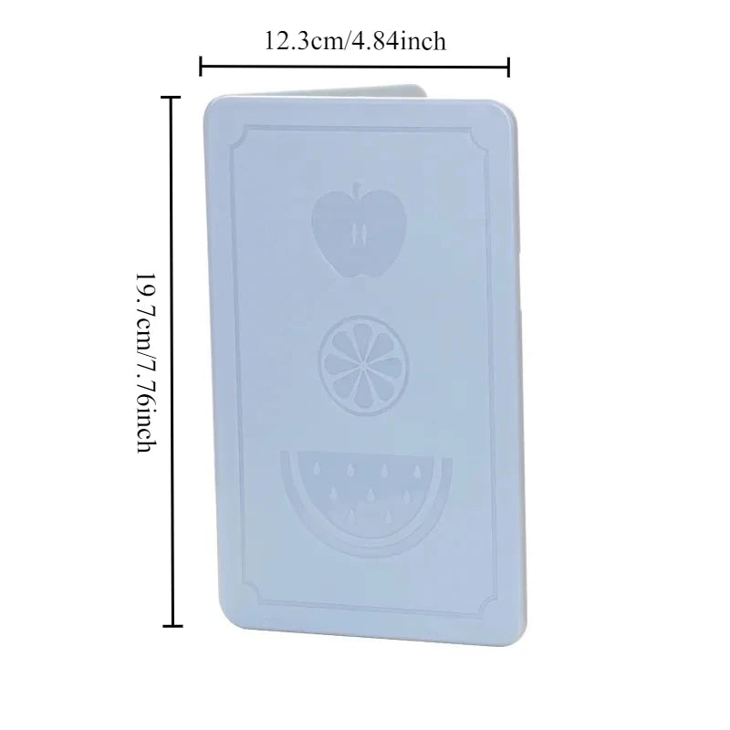 planches découpe pliables antibactériennes fruits motifs reliefs modernes bleu blanc