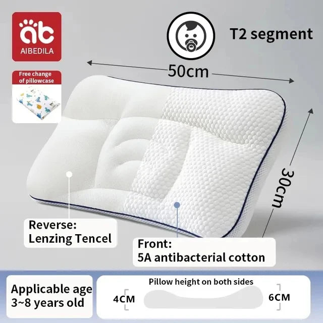 coussin bébé blanc bleu coton polyester dessin animé motifs géométriques contour arrondi ergonomique quatre
